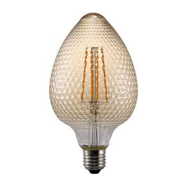 LED Globe G95 2W E27 Amber Nut